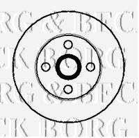 BORG & BECK bbd4013 -  Тормозной диск